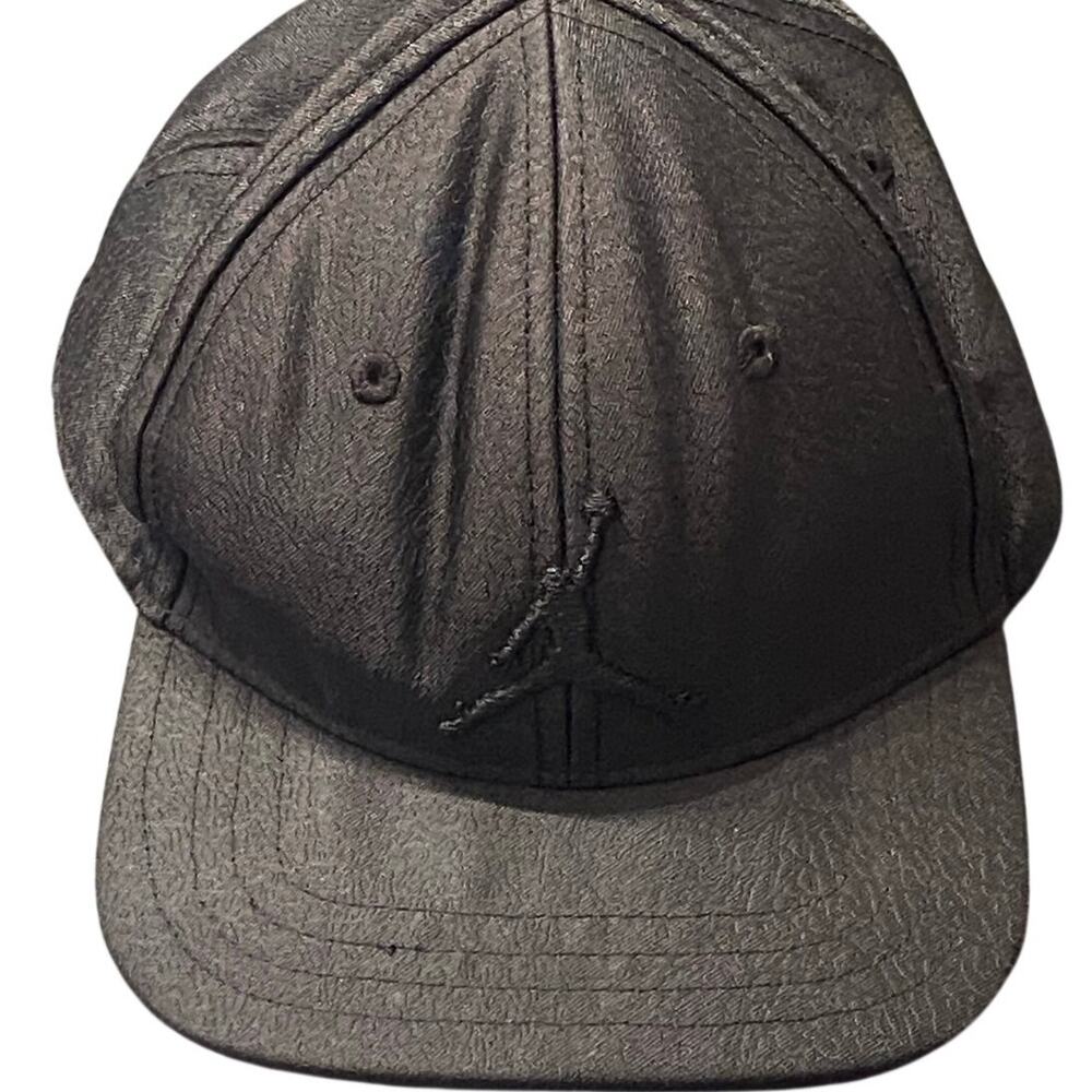 Jordan Jumpman Infant Black Textured Snapback Baseball Hat Cap Basketball Sporty